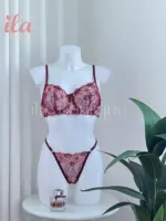 داخلي برغندي و بيج بدون بوش