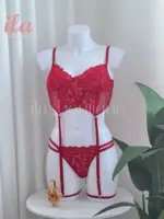 لانجري احمر دانتيل