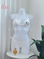 بكيني DIOR ابيض مختوم بالكامل