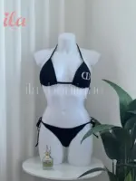 بكيني DIOR اسود مختوم بالكامل