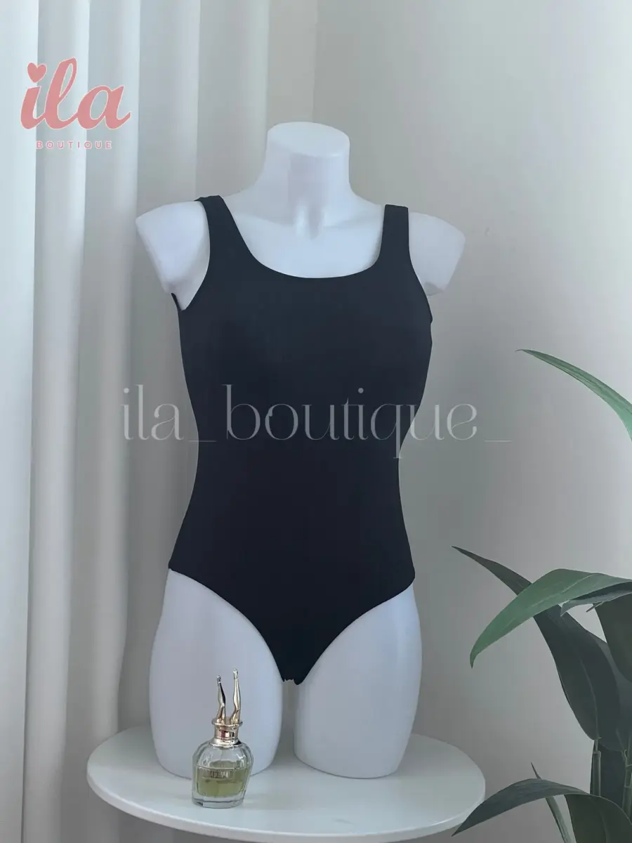 SWIMSUIT DIOR اسود مختوم بالكامل