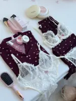 بيجاما خمري قلوب ابيض