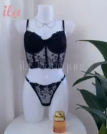 طقم اسود توب و اندر
