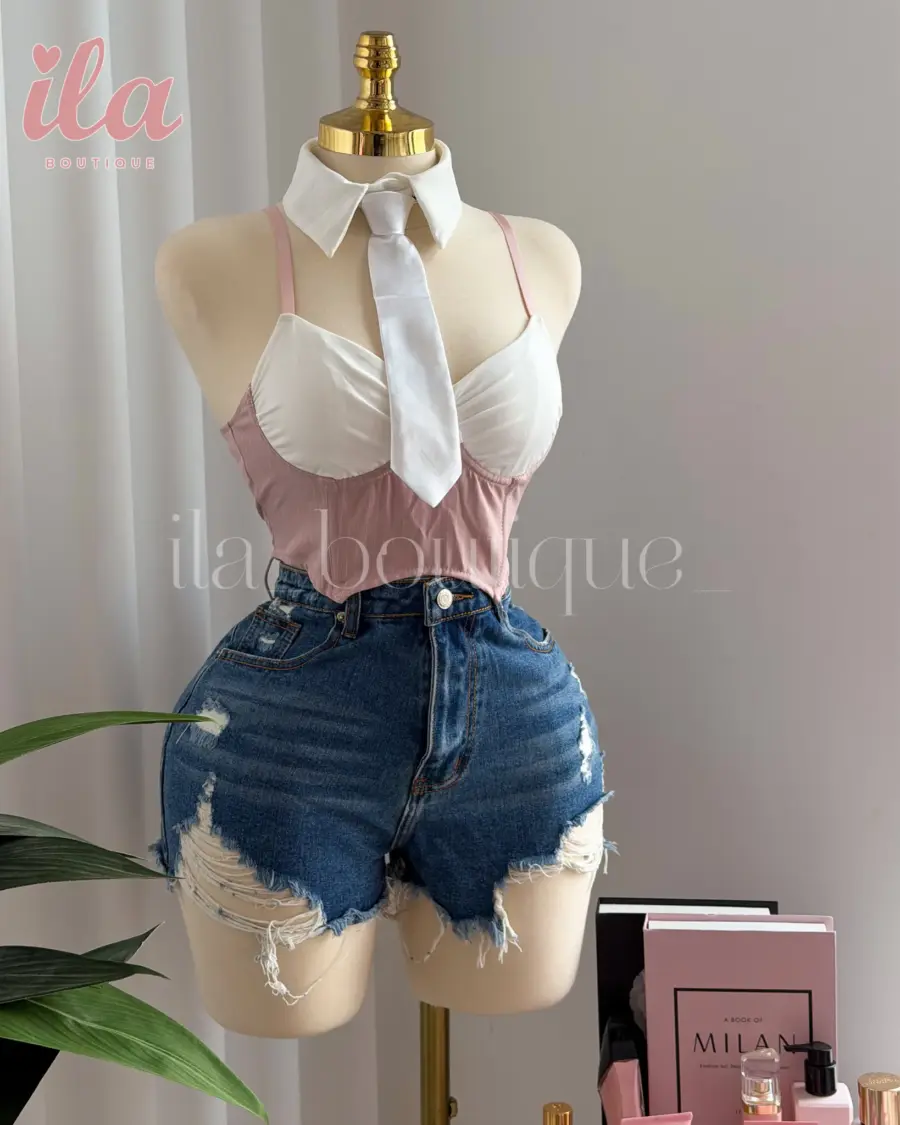 كورسيه نود و ابيض 3 قطع