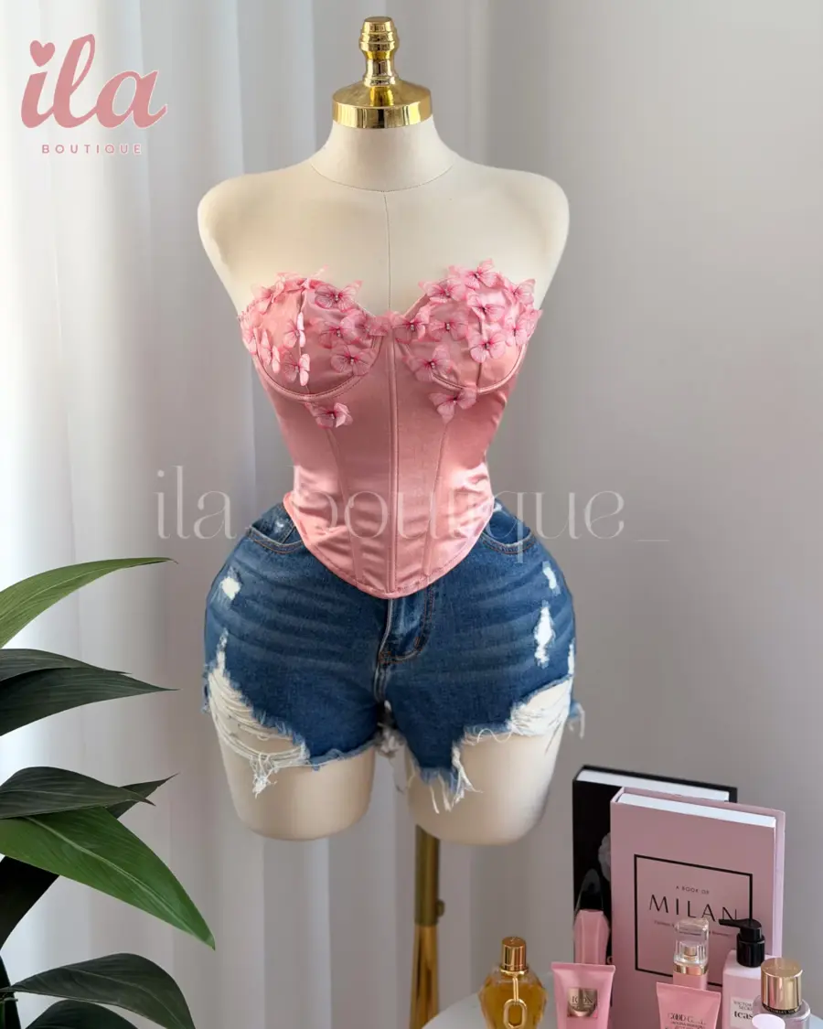 كورسيه نود بلمع فراشات