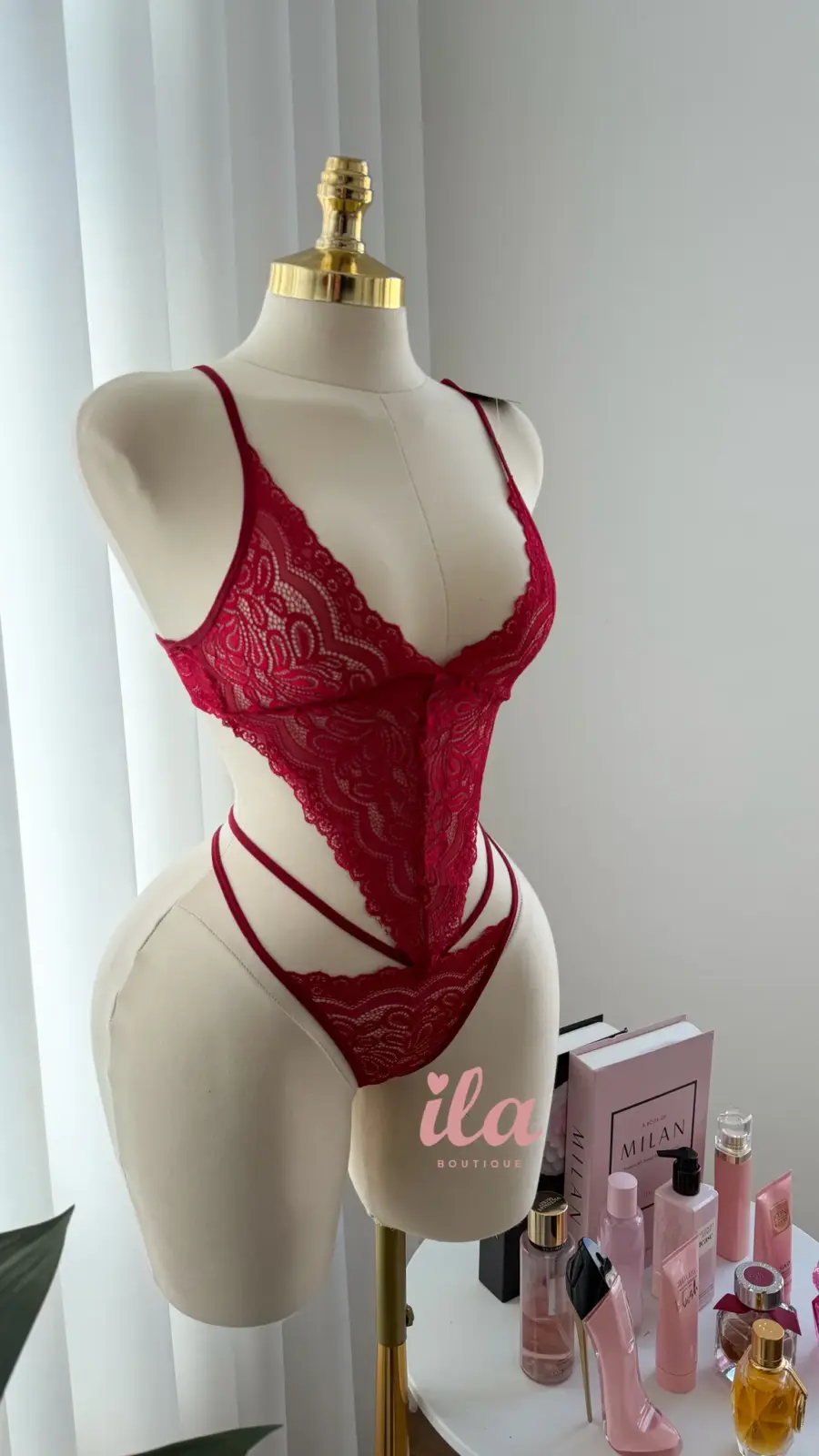 بودي سوت خمري دانتيل ONE SIZE