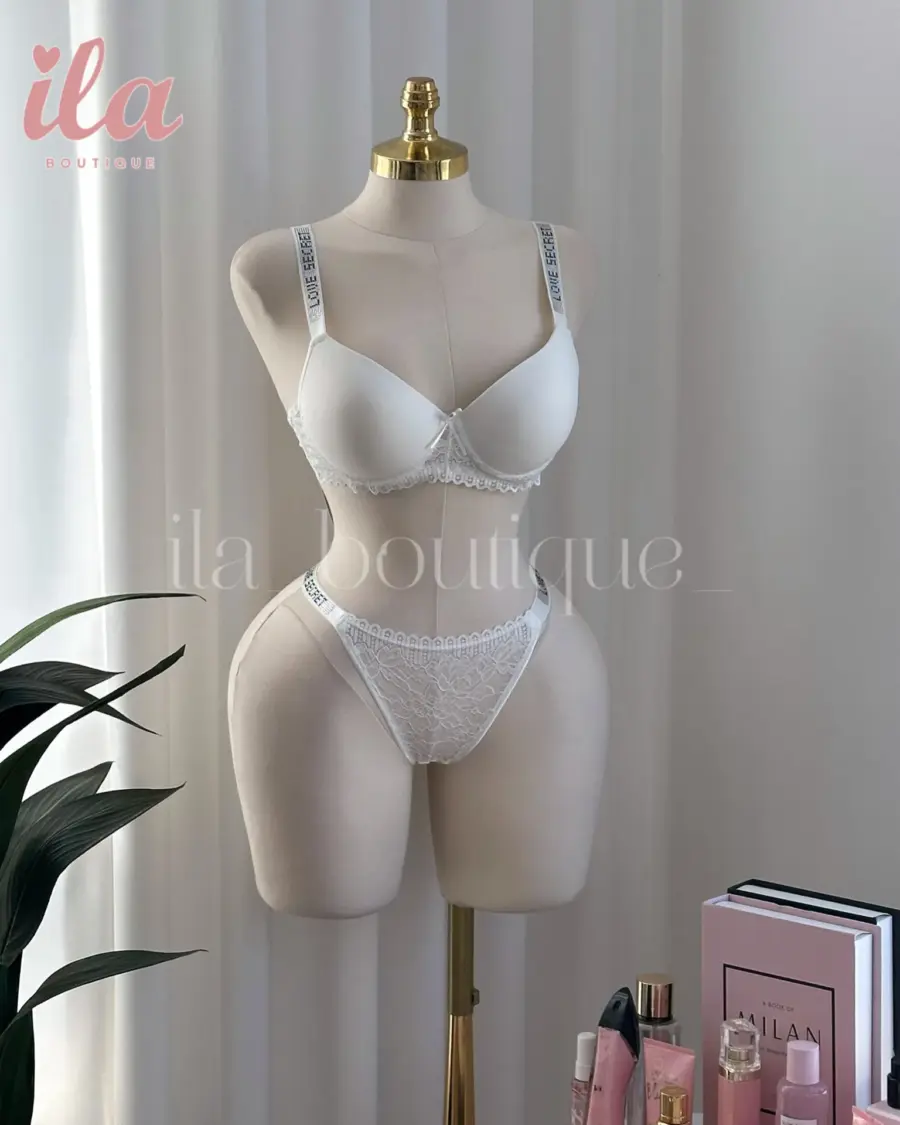 داخلي LOVE SECRET ابيض سادة قطعتين