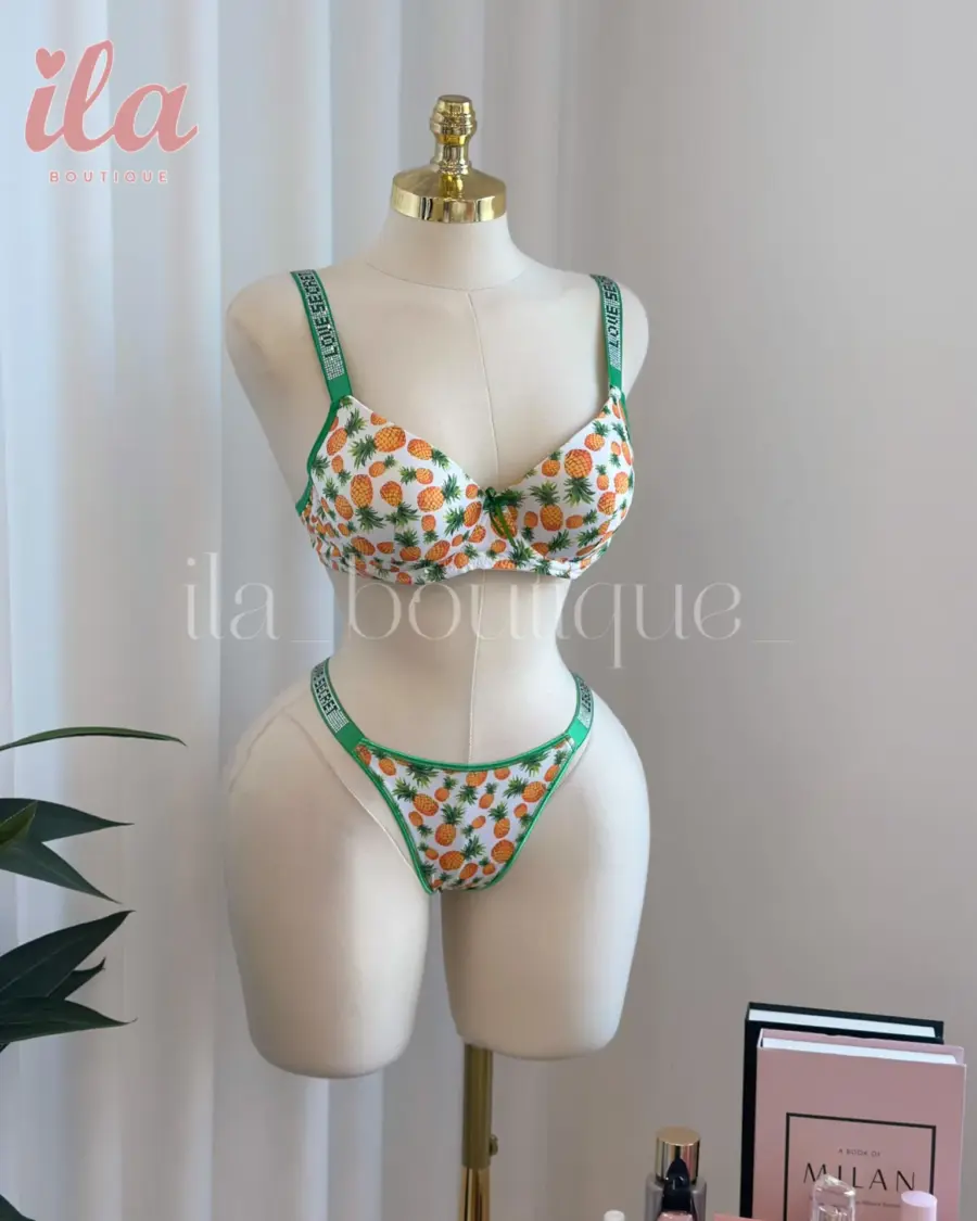 داخلي اناناس قماش قطعتين