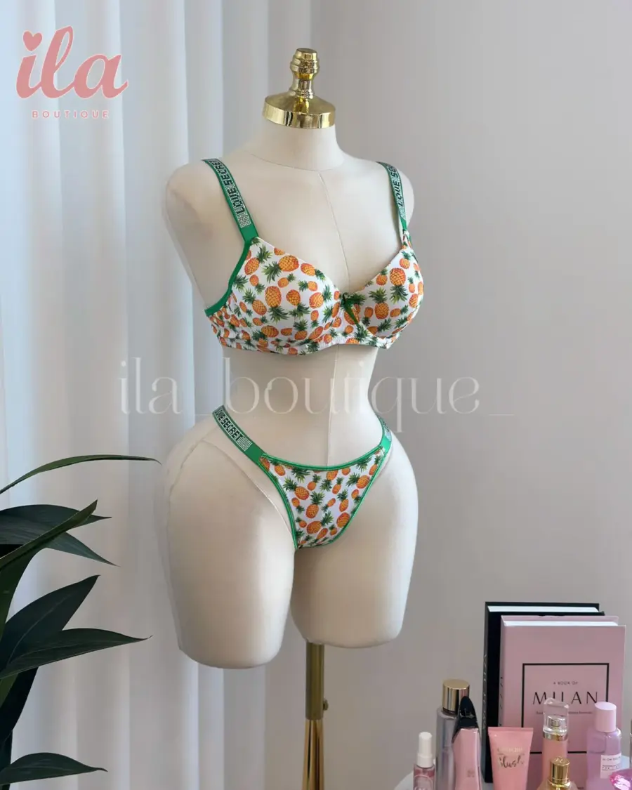 داخلي اناناس قماش قطعتين