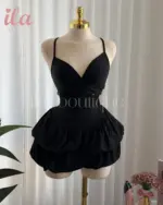 فستان اسود ستايل باربي