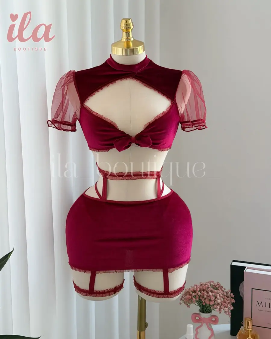 لانجري فيكتوري برغندي فيلفيت