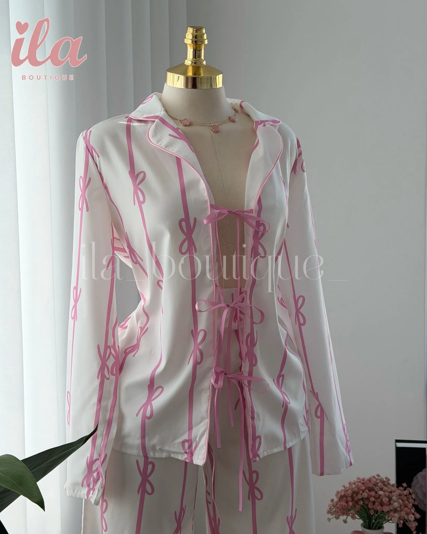 بيجاما بينترست فيونكات زهري