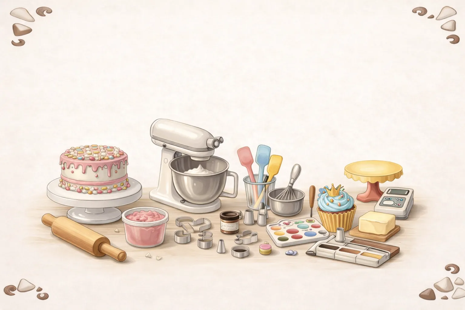 ادوات و مستلزمات صناعة الحلويات