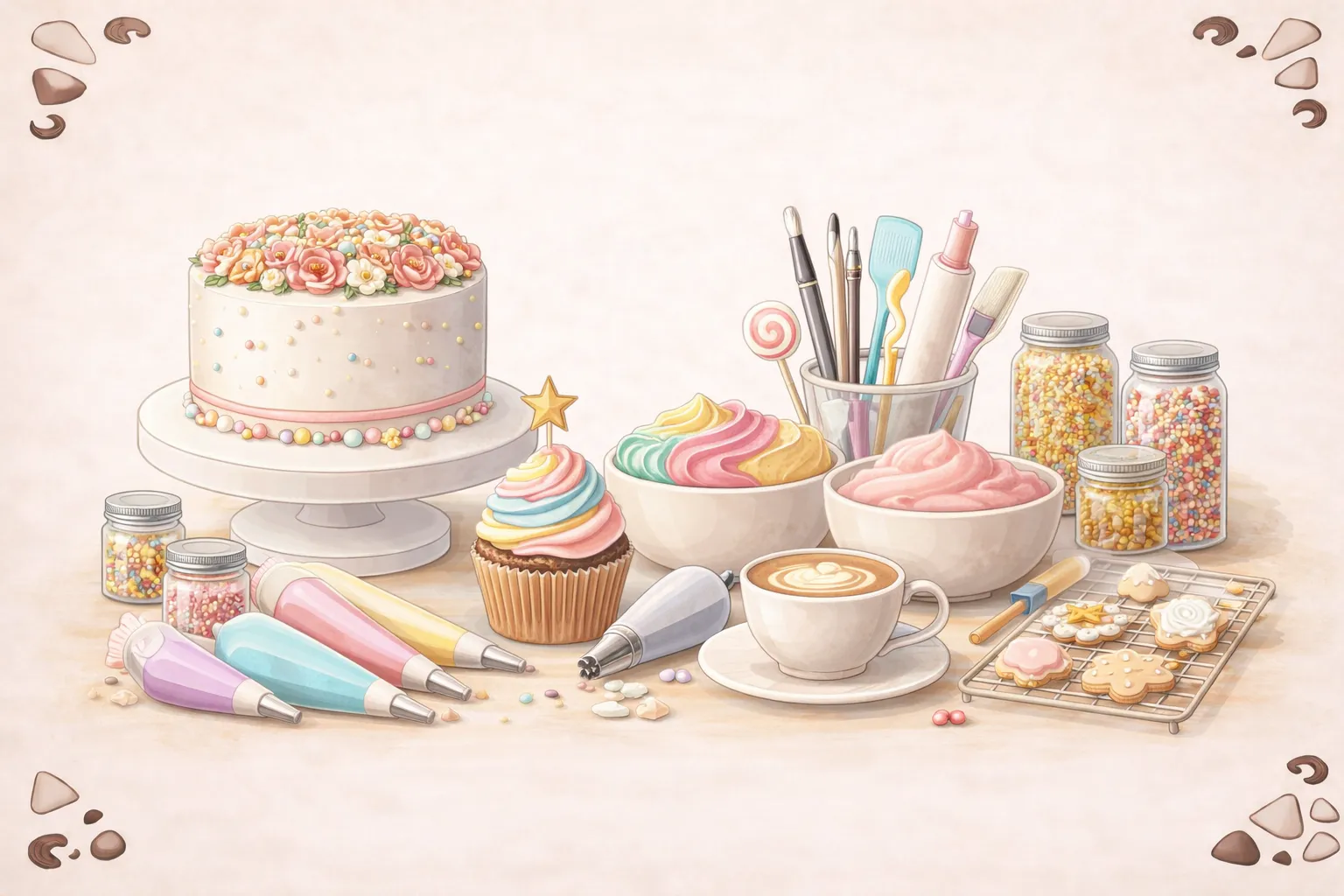 تزيين الحلويات