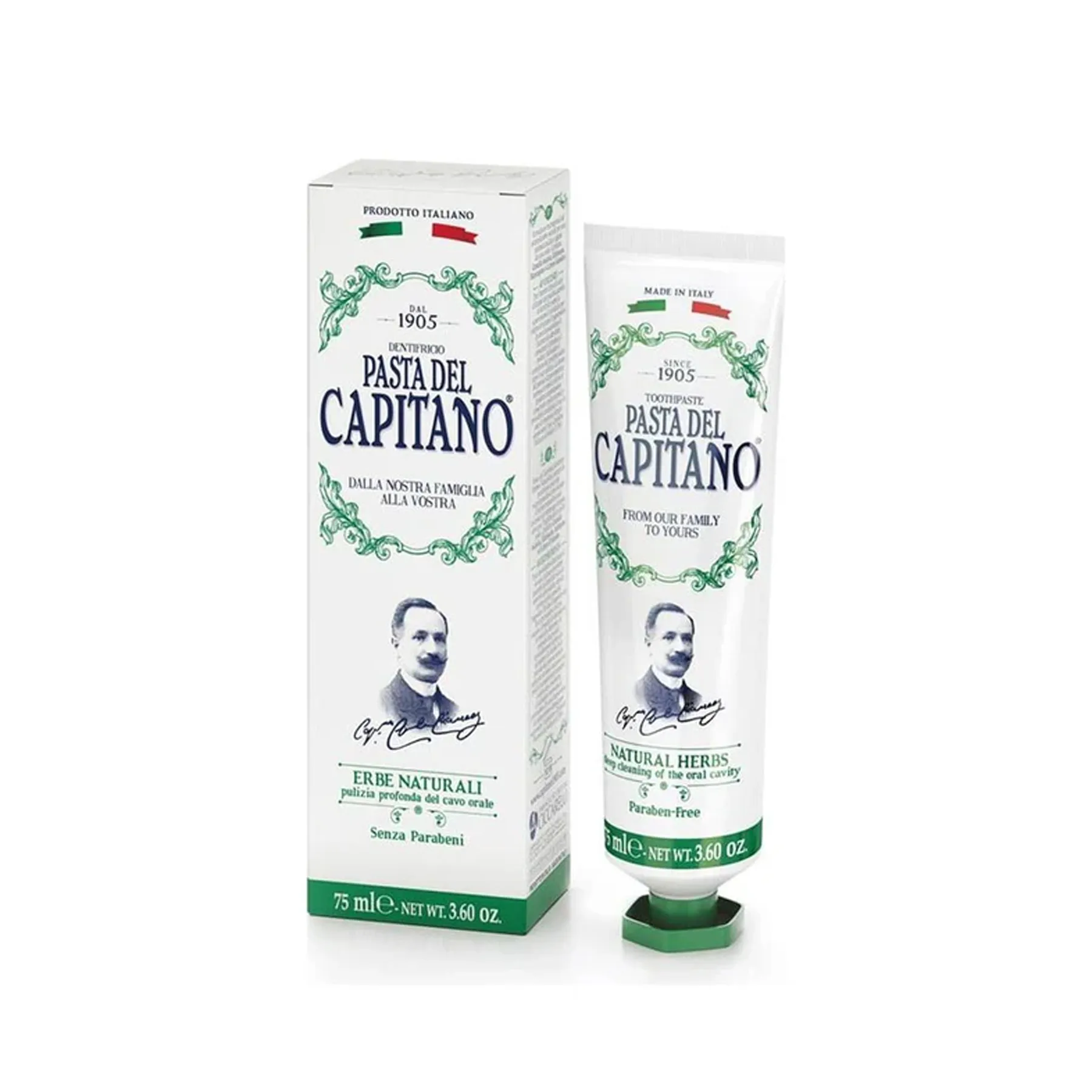 معجون أسنان بالأعشاب الطبيعية P.D Capitano 1905 75 مل.