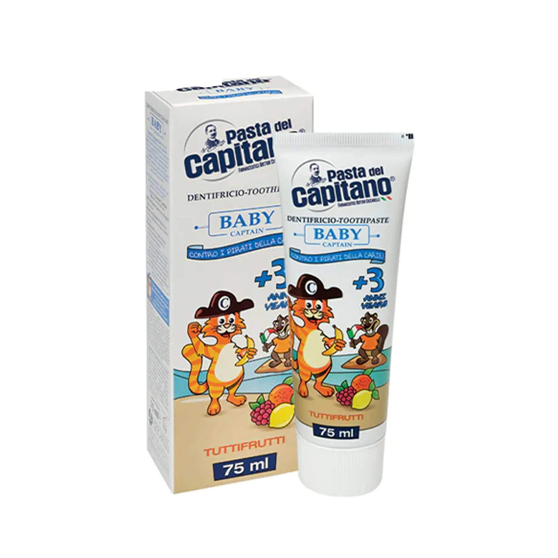 معجون أسنان للأطفال +3 سنوات P.D Capitano 75 مل.