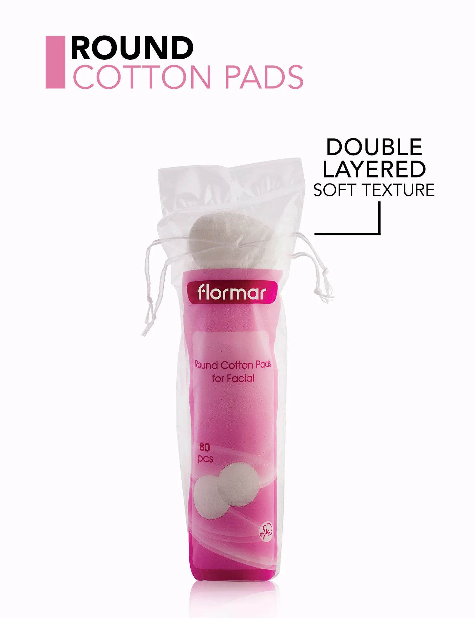 Flormar ROUND COTTON PADS FOR FACIAL