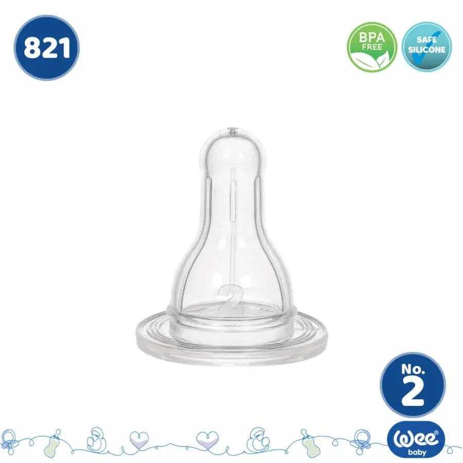 WEE ROUND TEAT 821 حلمات سلكون NO.2
