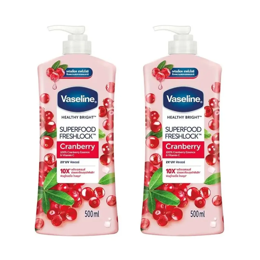 VASELINE SUPERFOOD FRESHLOCK CRANBERR LOTION 500ML