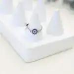 💙 خاتم MODIAN – فضة 925 بتصميم عين زرقاء ساحرة FJ
