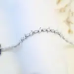 أسوارة   مع زركون أبيض لون فضي FL
