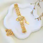 أسوارة ورده مع حلق ذهبي FJ