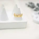 خاتم ذهب تونز ابيض