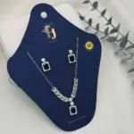 مجموعة قلادات كريستال أزرق