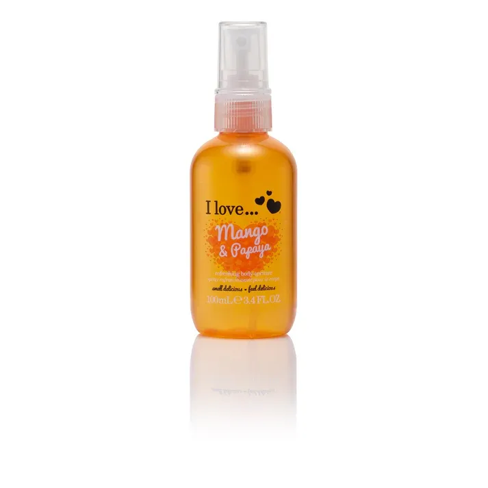 بخاخ الجسم "آي لوف" برائحة المانجو والبابايا 100 مل