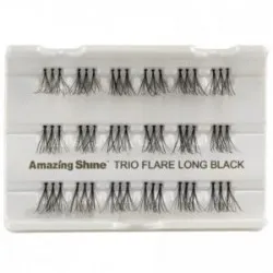 رموش AMZ Trio Flare الطويلة السوداء