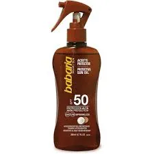 زيت تسمير سبري بجوز الهند SPF50 باباريا 200 مل