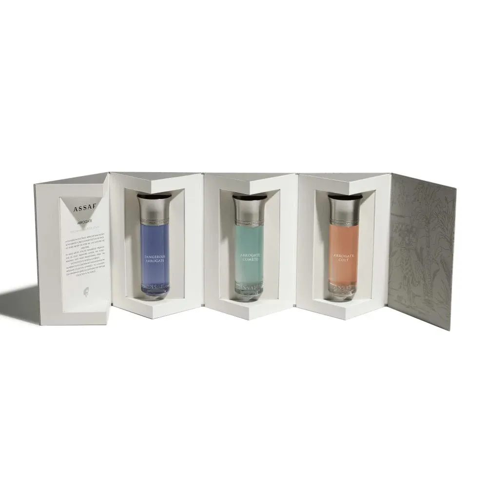 مجموعة أروجيت من عطور عساف (3 عطور للجنسين - 200 مل)