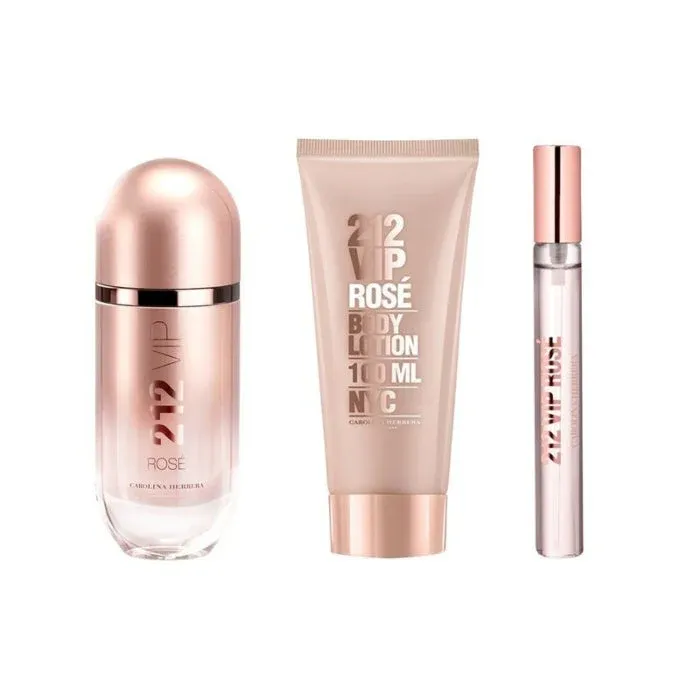 CAROLINA HERRERA 212 VIP ROSE EDP 80ML+BL100ML+MGS