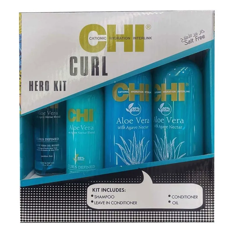 مجموعة CHI CURL ALOE VERA HERO