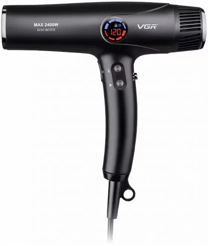 مجفف شعر VGR MAX بقوة 2400 واط يعمل ببطارية BLDC