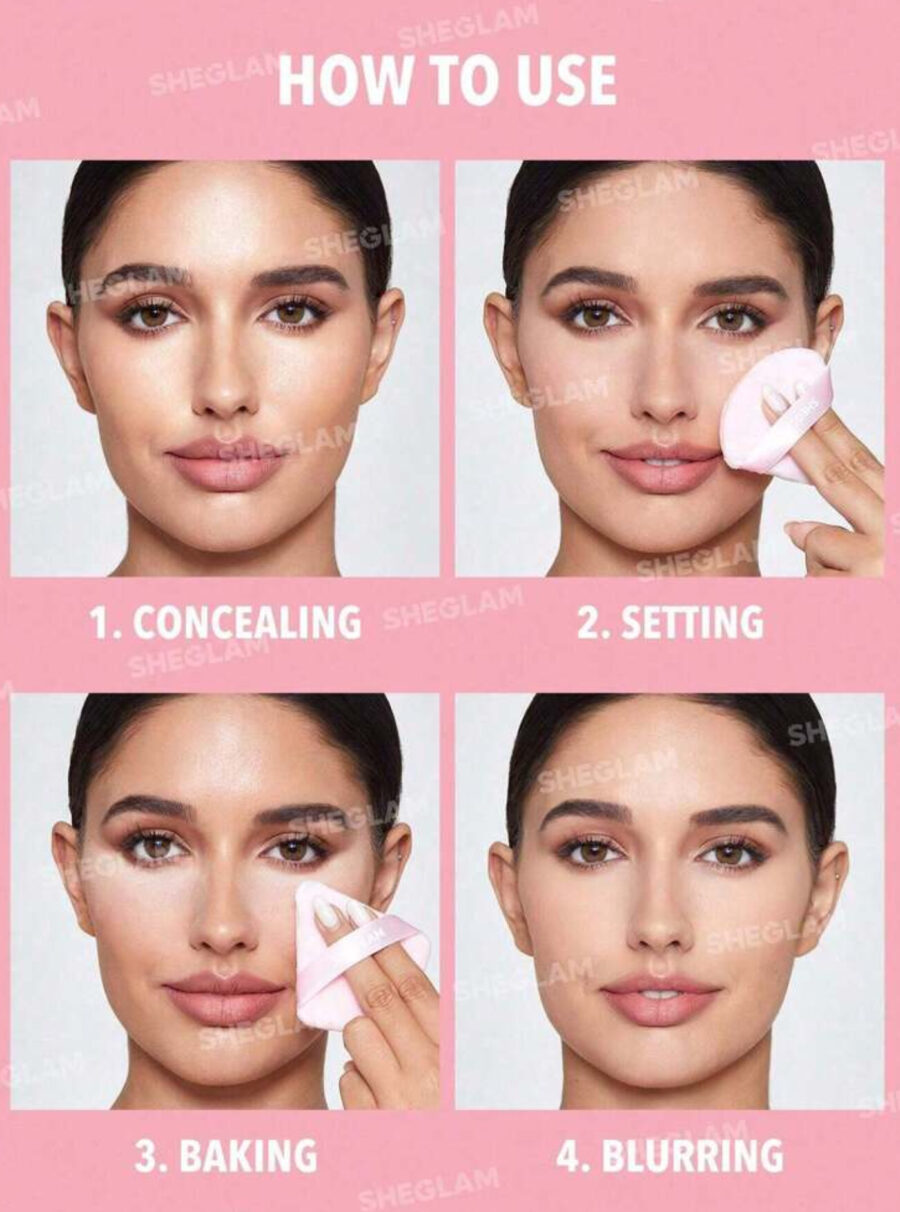 اسفنجه بف- Sheglam powder puff