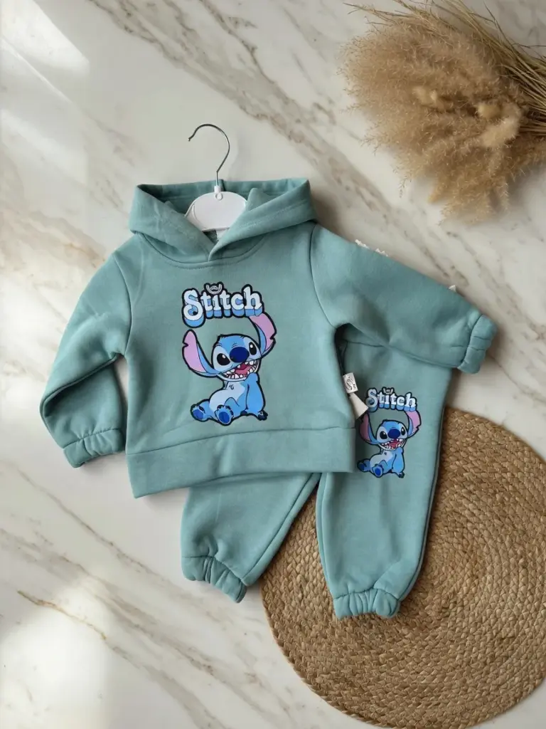 بجامة خريفي فوتر ثقيل stitch