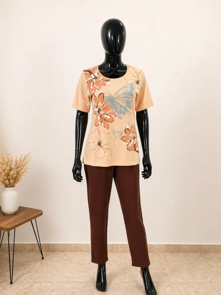 طقم كاجوال "Butterfly Soft Touch"