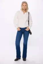 Polo jersey with pointelle details