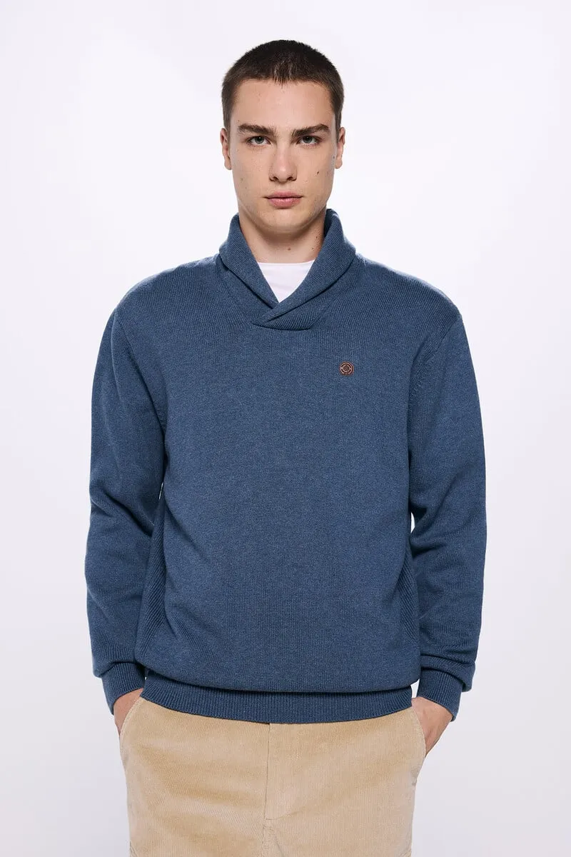 Tuxedo collar jersey