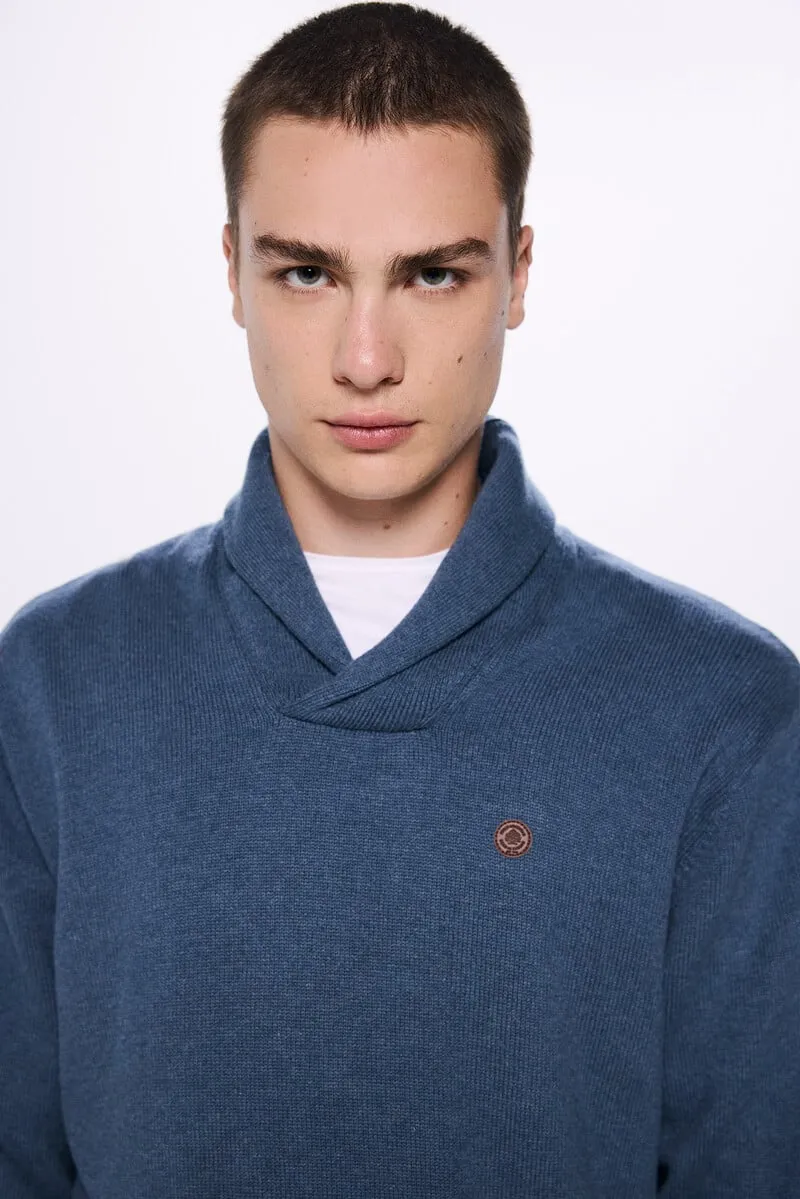 Tuxedo collar jersey