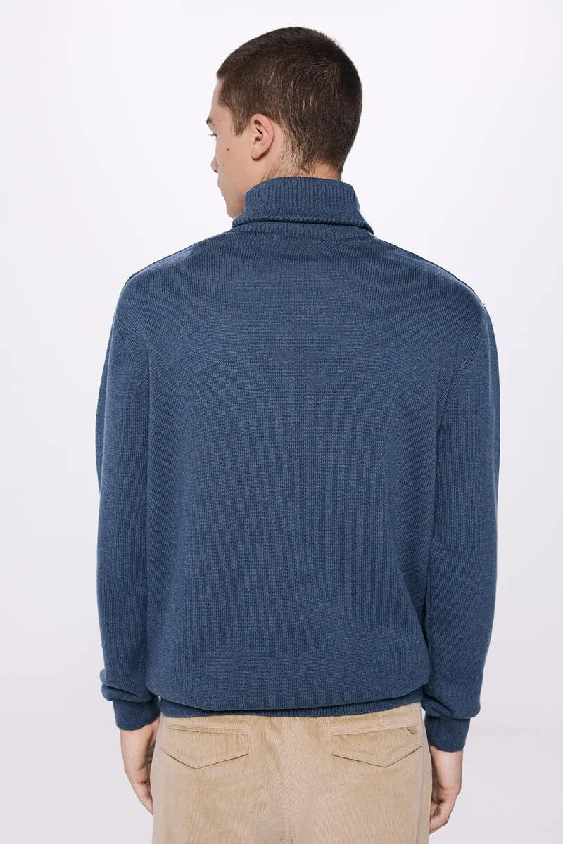 Tuxedo collar jersey