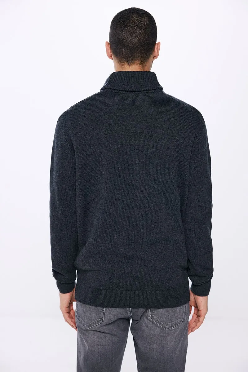 Tuxedo collar jersey