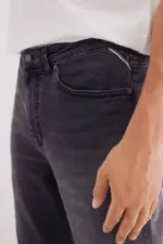Dark gray slim fit jeans