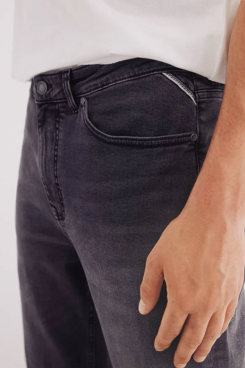 Dark gray slim fit jeans