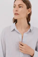 striped cotton shirt