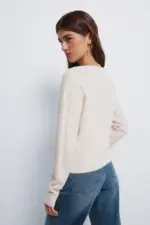 Cardigan pointelle