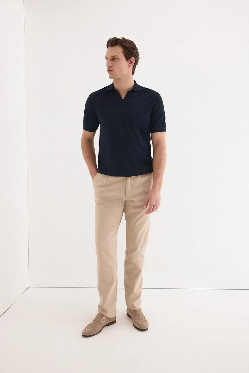 Premium short-sleeved cotton polo shirt