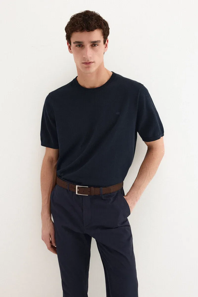 Premium short-sleeved cotton jersey t-shirt
