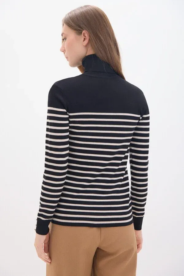 Bicolor Striped Sweater